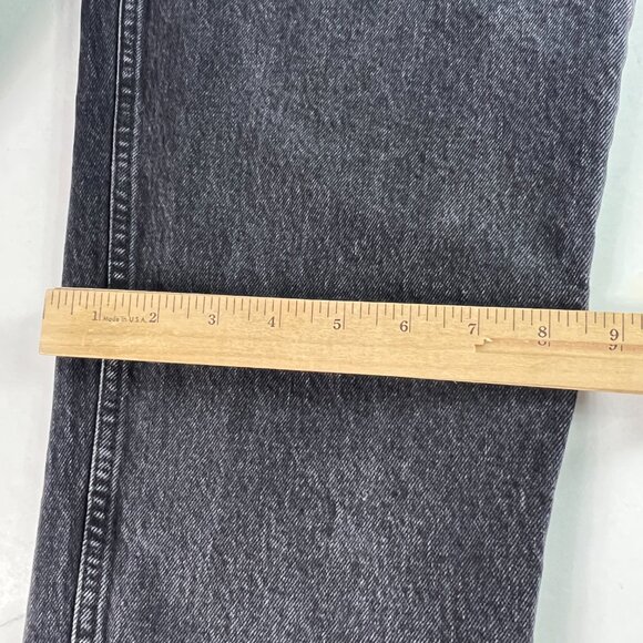 Abercrombie Fitch Jeans Womens 28x27* 90s Straight High Rise Black Denim Tag 27S - Picture 13 of 16